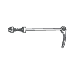 Sistema de liberación rápida de la rueda delantera